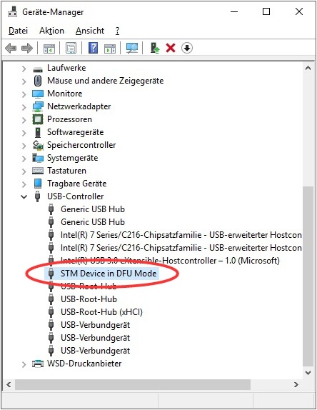 stm usb vcp drivers for mac